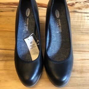 Dr Scholl's Black Wedge Heels
